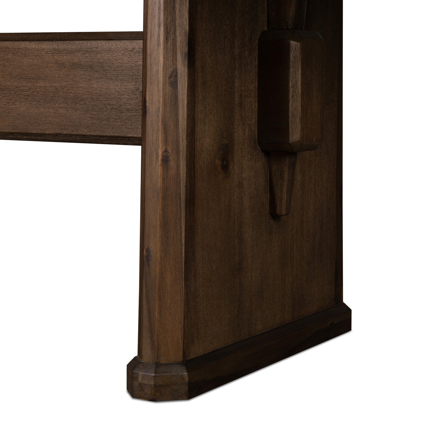 Melinda Extension Dining Table close up leg view