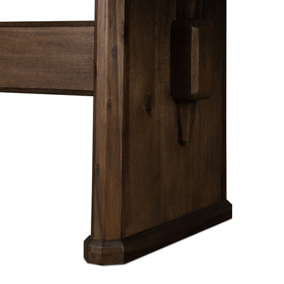 Melinda Extension Dining Table close up leg view