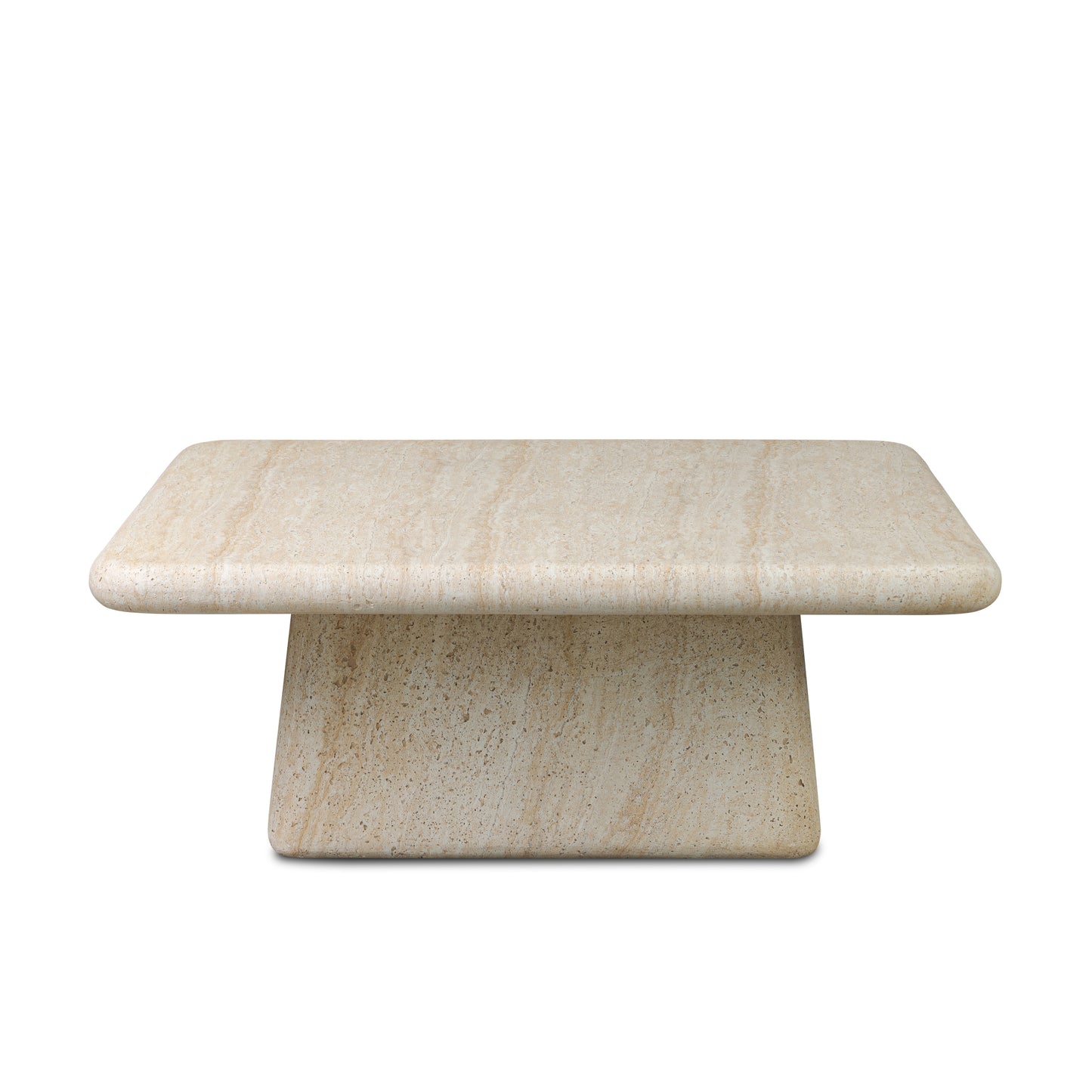 Leander Outdoor Coffee Table side profile view