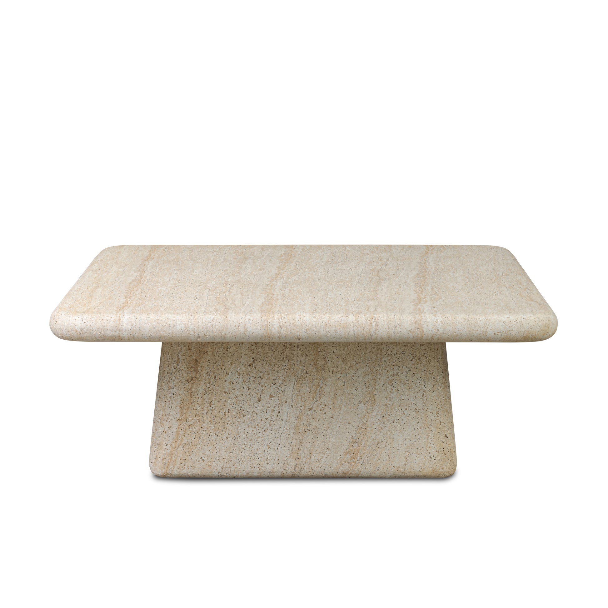 Leander Outdoor Coffee Table side profile view