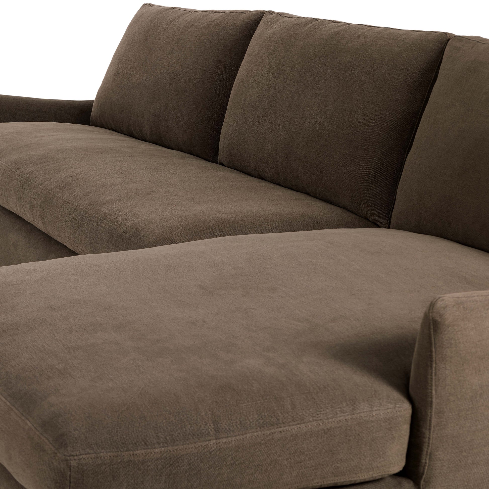 remix 2pc tobacco sectional sofa Modmax - Spice Relax in style as you lounge in the comfort of the Devin Sectional Sofa. Sabine Two-Piece Sectional Magnolia