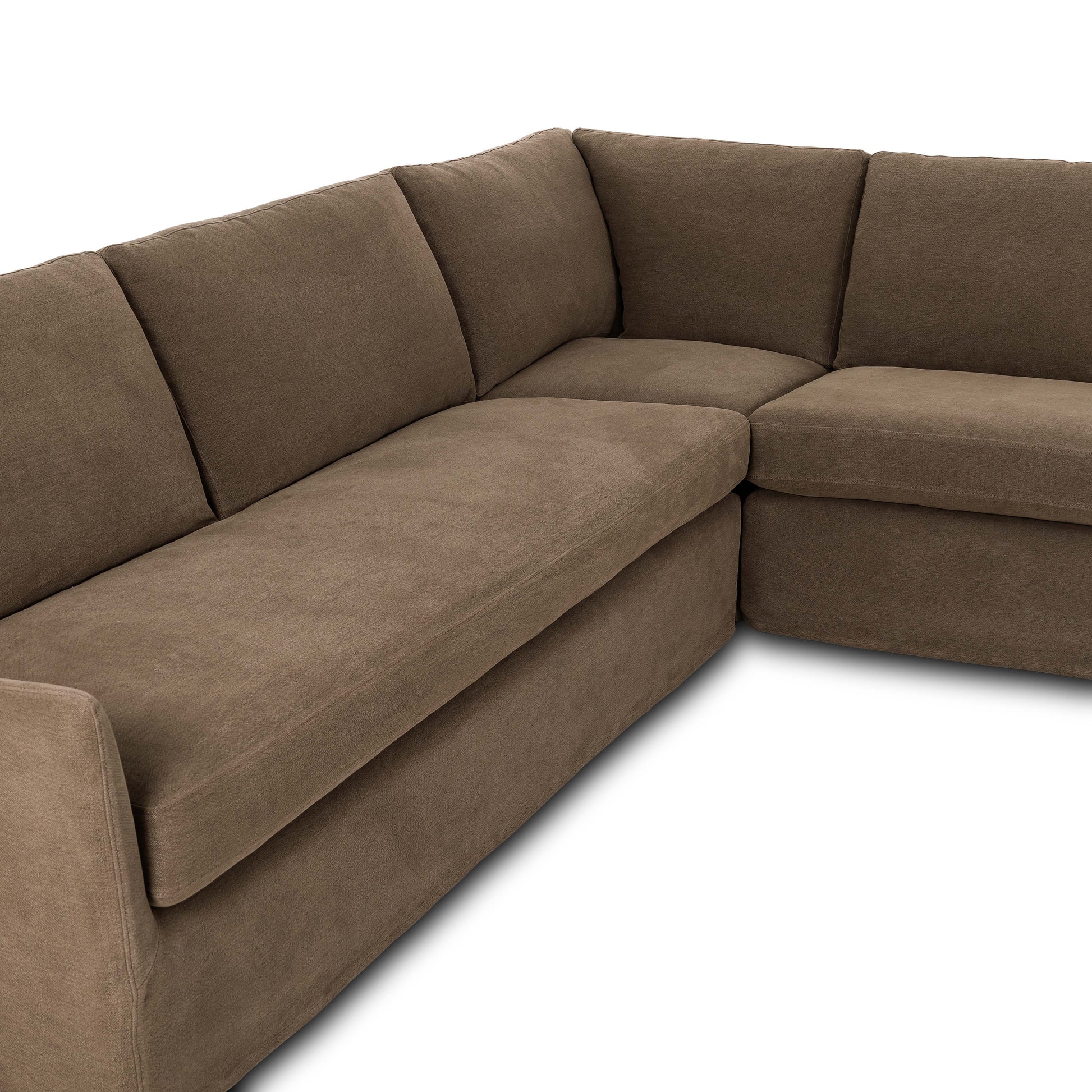 Sabine Three-Piece Sectional angled view