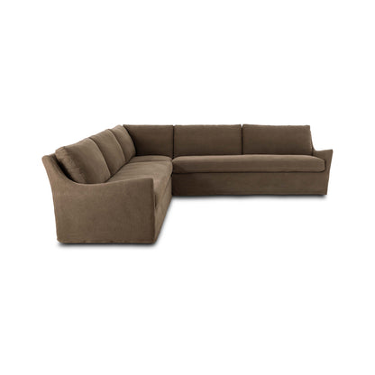 Sabine Three-Piece Sectional front view