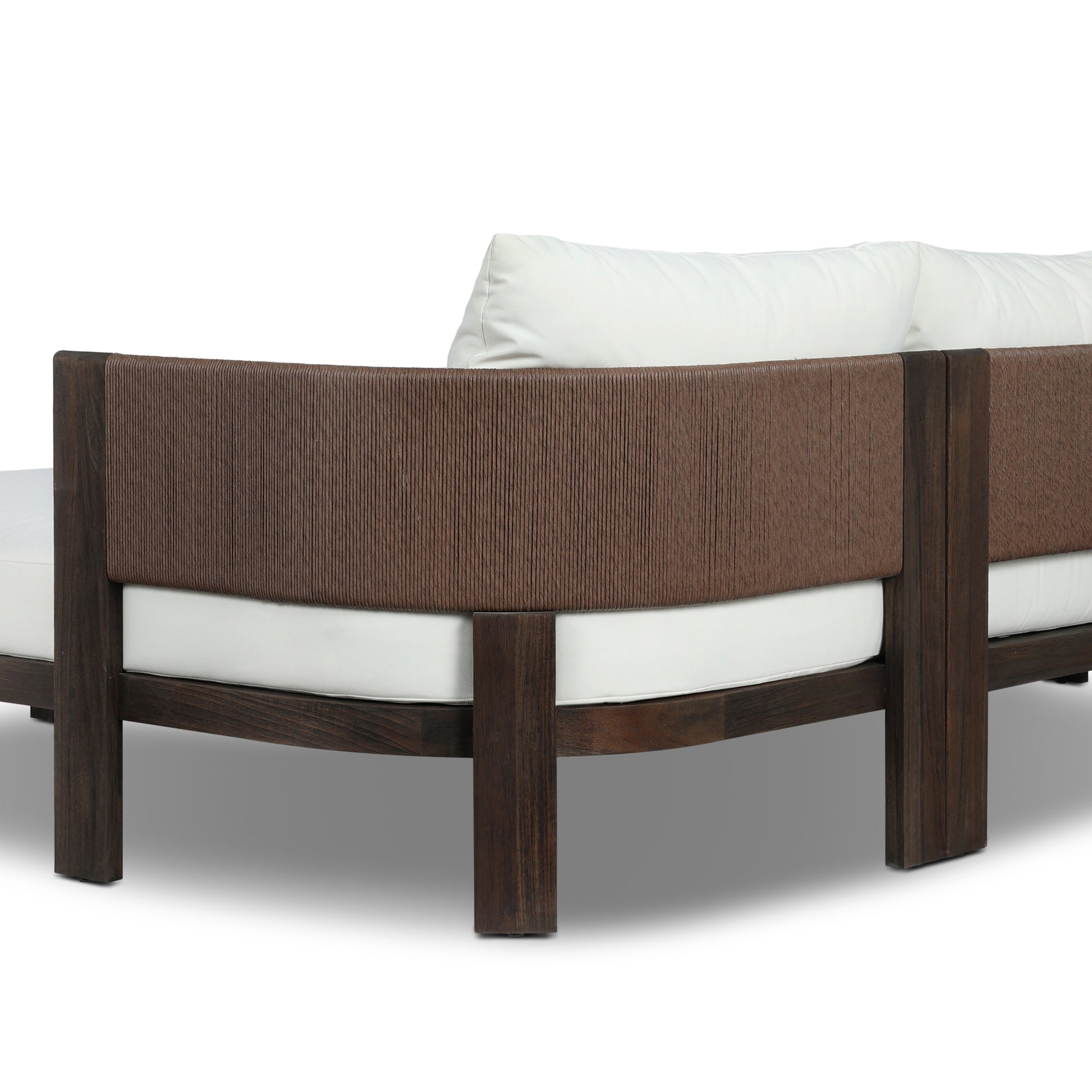 Adrian Outdoor Sectional (Right) back angled view