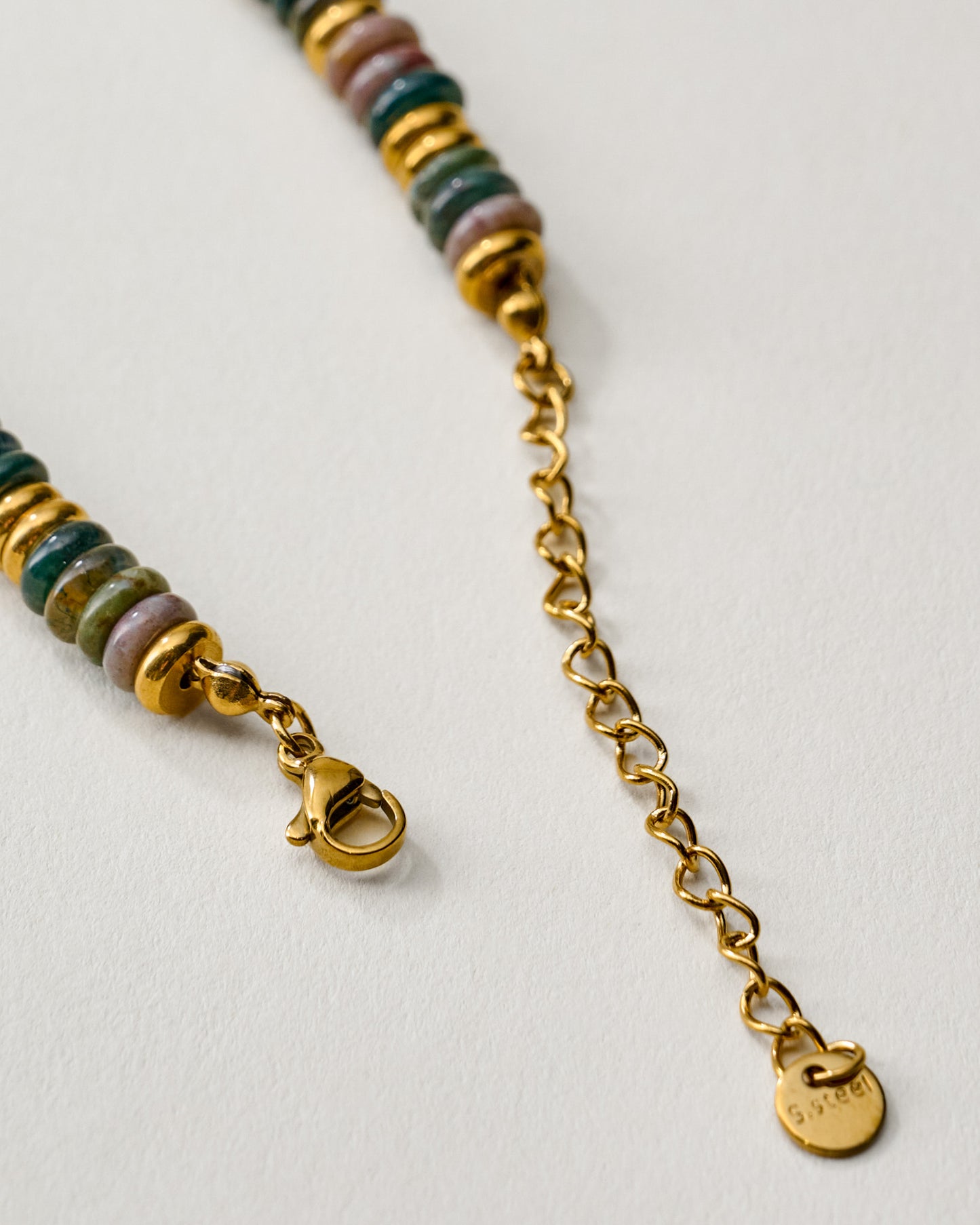 Navy and Gold Beaded Bracelet