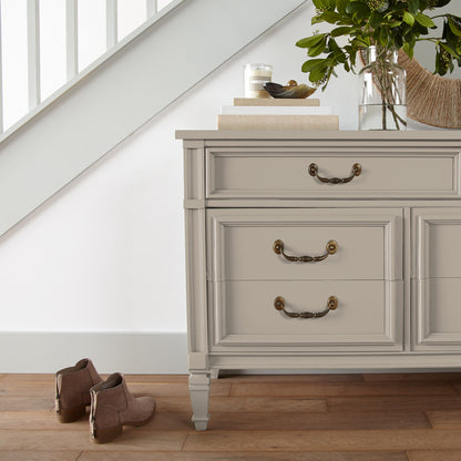 Quaint Cottage paint featured on vintage inspired console table 