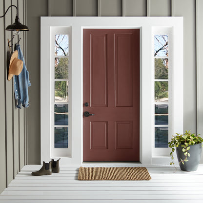 Mountain Currant shown on front door of home