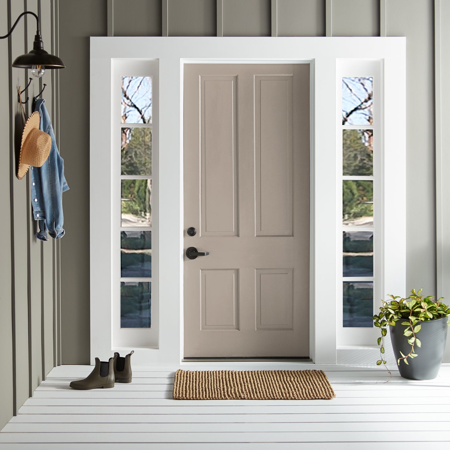 Quaint Cottage paint featured on front door of home