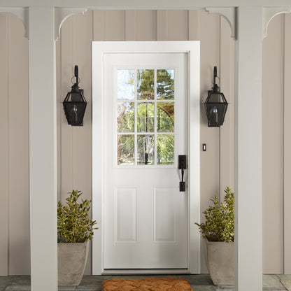 Quaint Cottage paint featured on outside of paneling of home