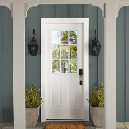 Ridge Rock paint featured on outside of paneling of home