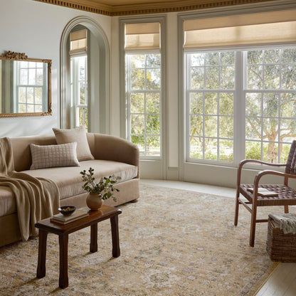 Pace Sunset Stone Rug shown in living room