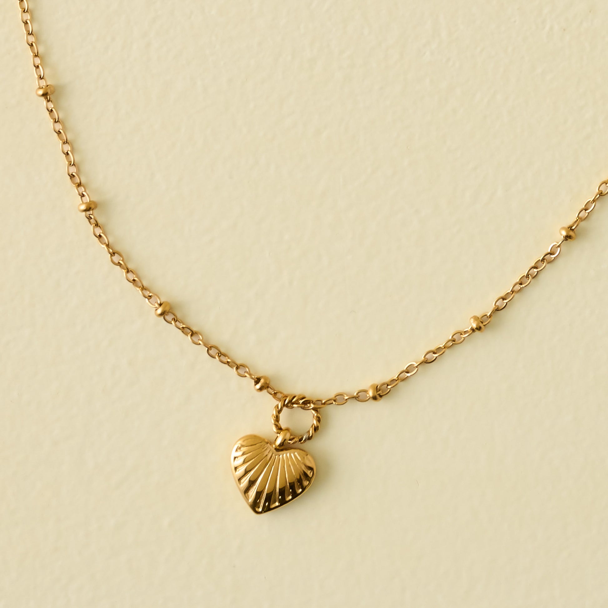 Dainty Braided Heart Necklace