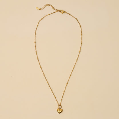 Dainty Braided Heart Necklace
