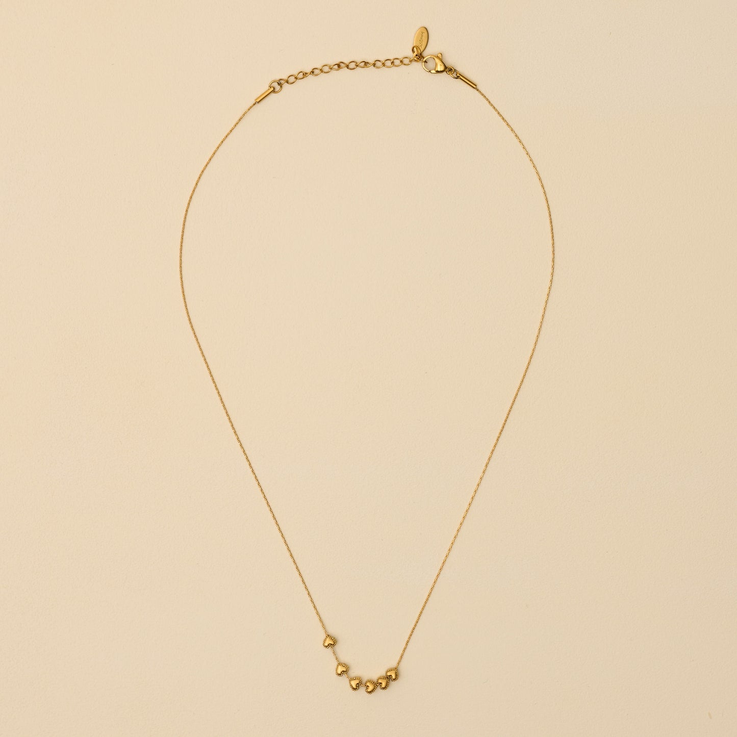 Six Dainty Hearts Necklace