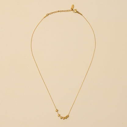 Six Dainty Hearts Necklace
