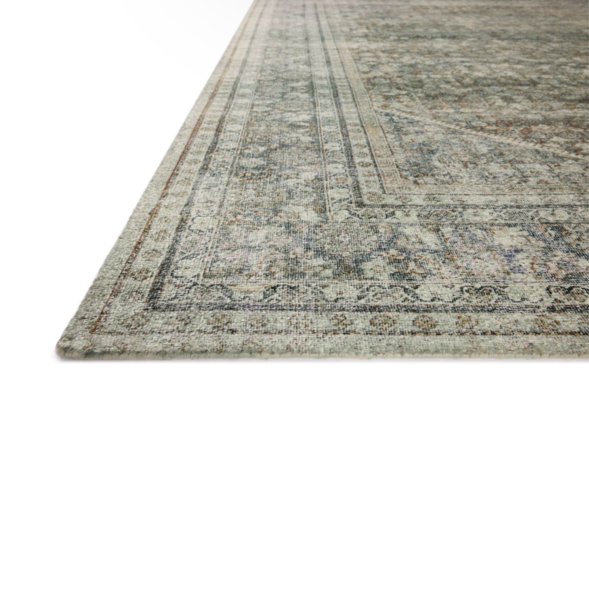 Wimberly Tobacco Rust Rug corner up close