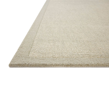 Henley Ivory Silver Rug corner up close