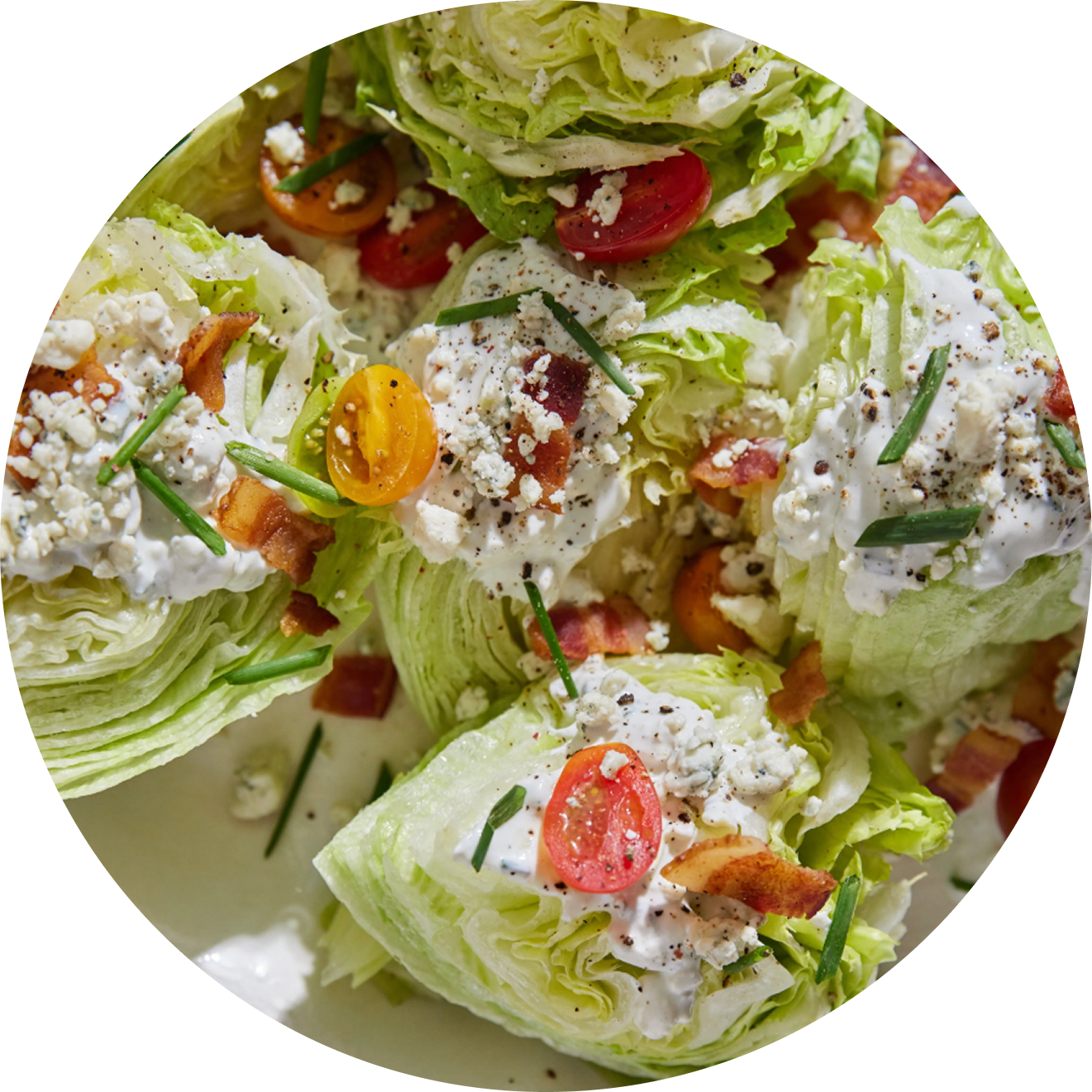 Wedge Salad with Blue Cheese Dressing