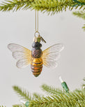 Bumblebee Ornament shown on tree