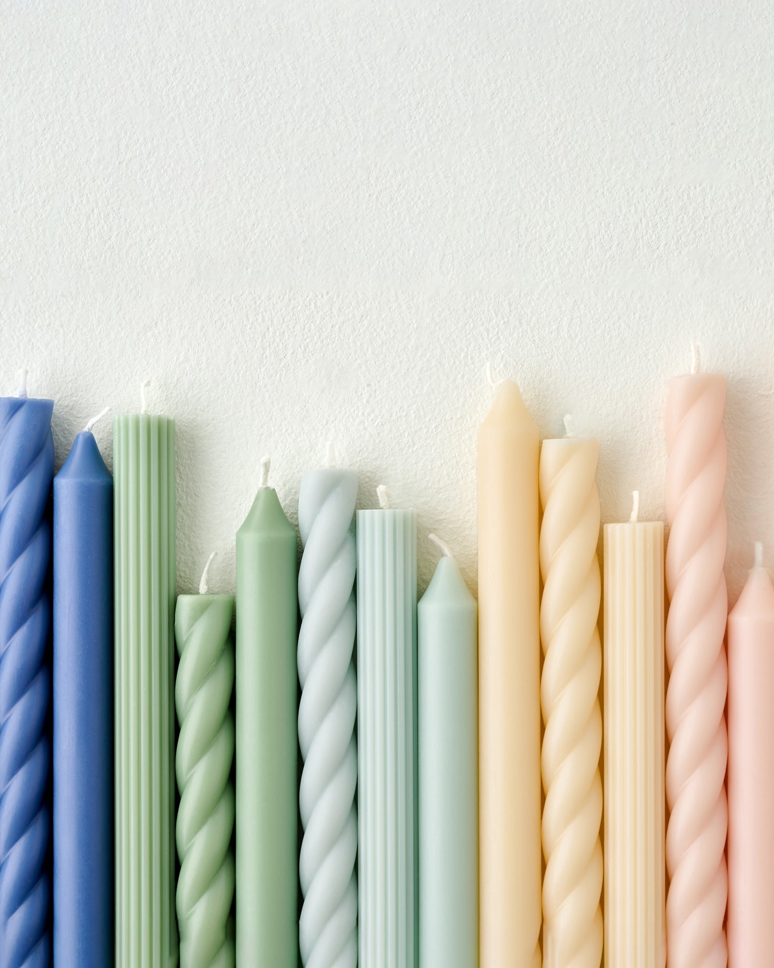 Assorted Blush Taper Candle Sets in all colos