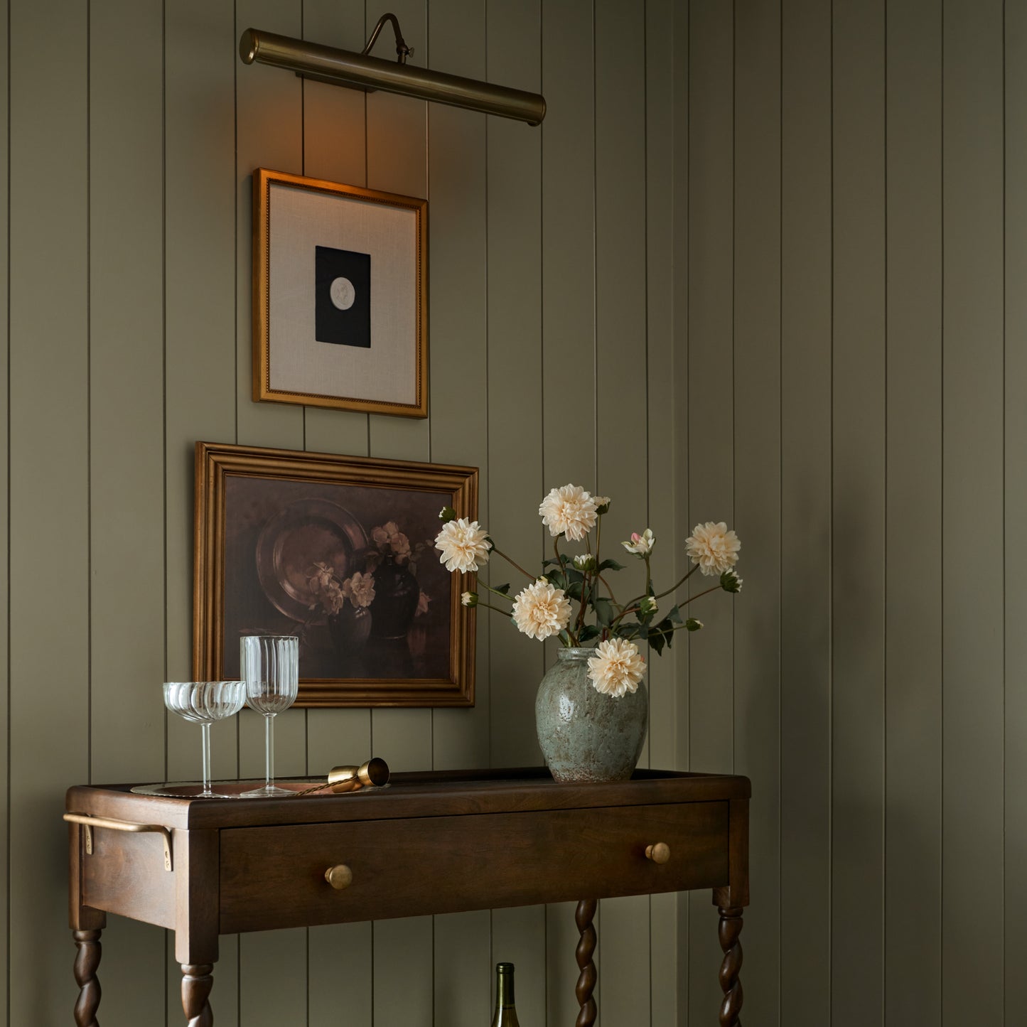 Vintage Bouquets Still Life in a room