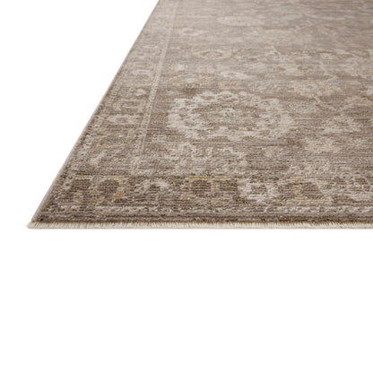 Pace Taupe Wheat Rug corner up close