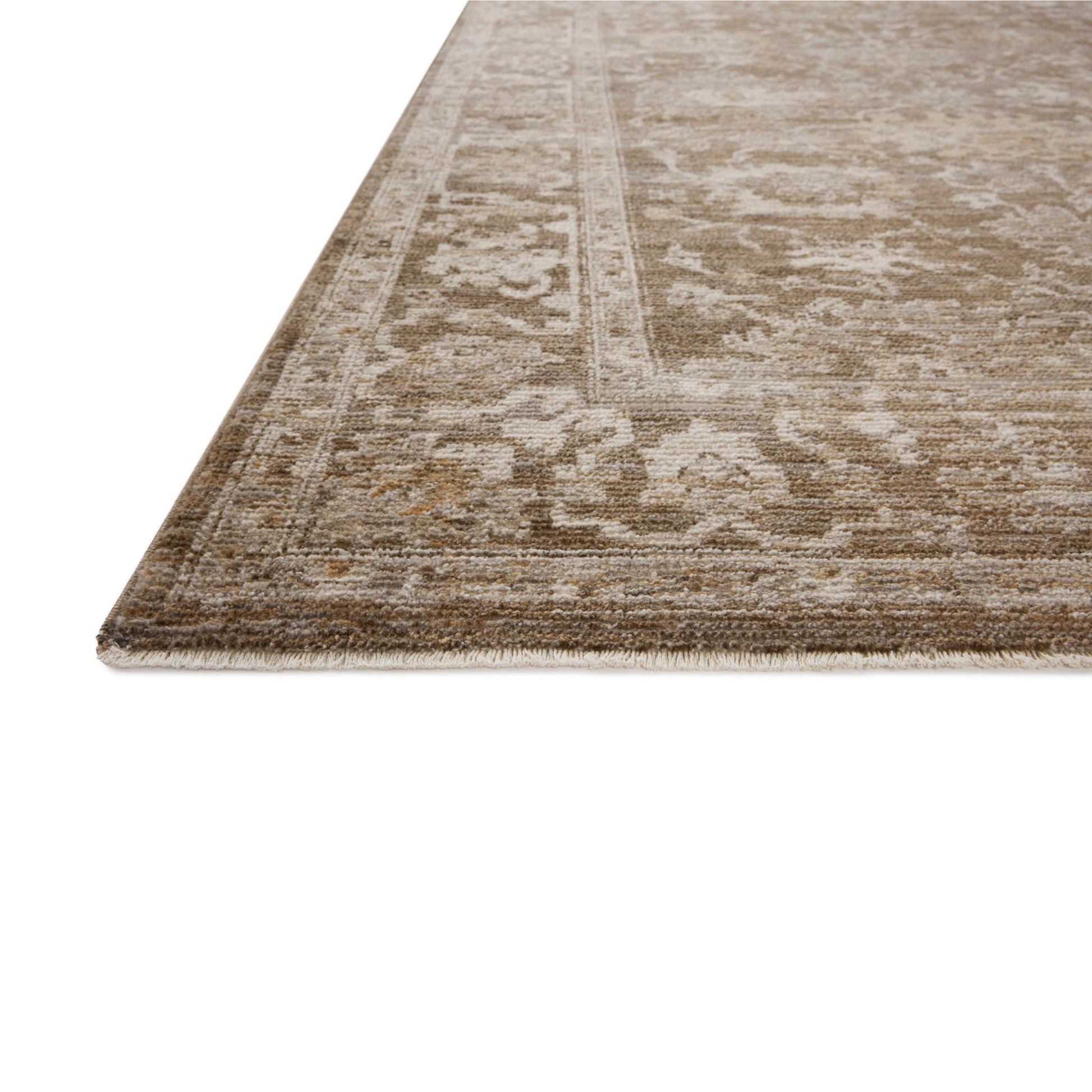 Pace Bark Natural Rug corner up close