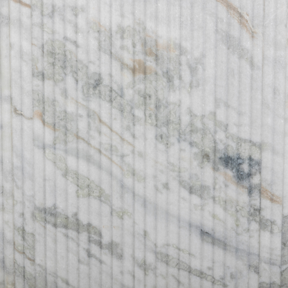 Deco Console Table ribbed marble texture