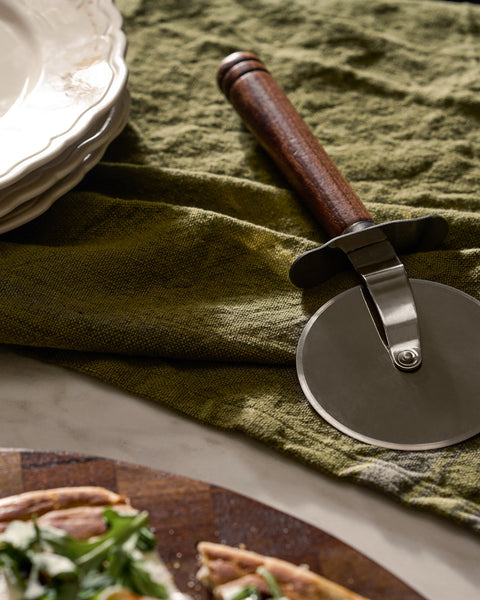 Gristmill Collection Walnut Handle Pizza Cutter