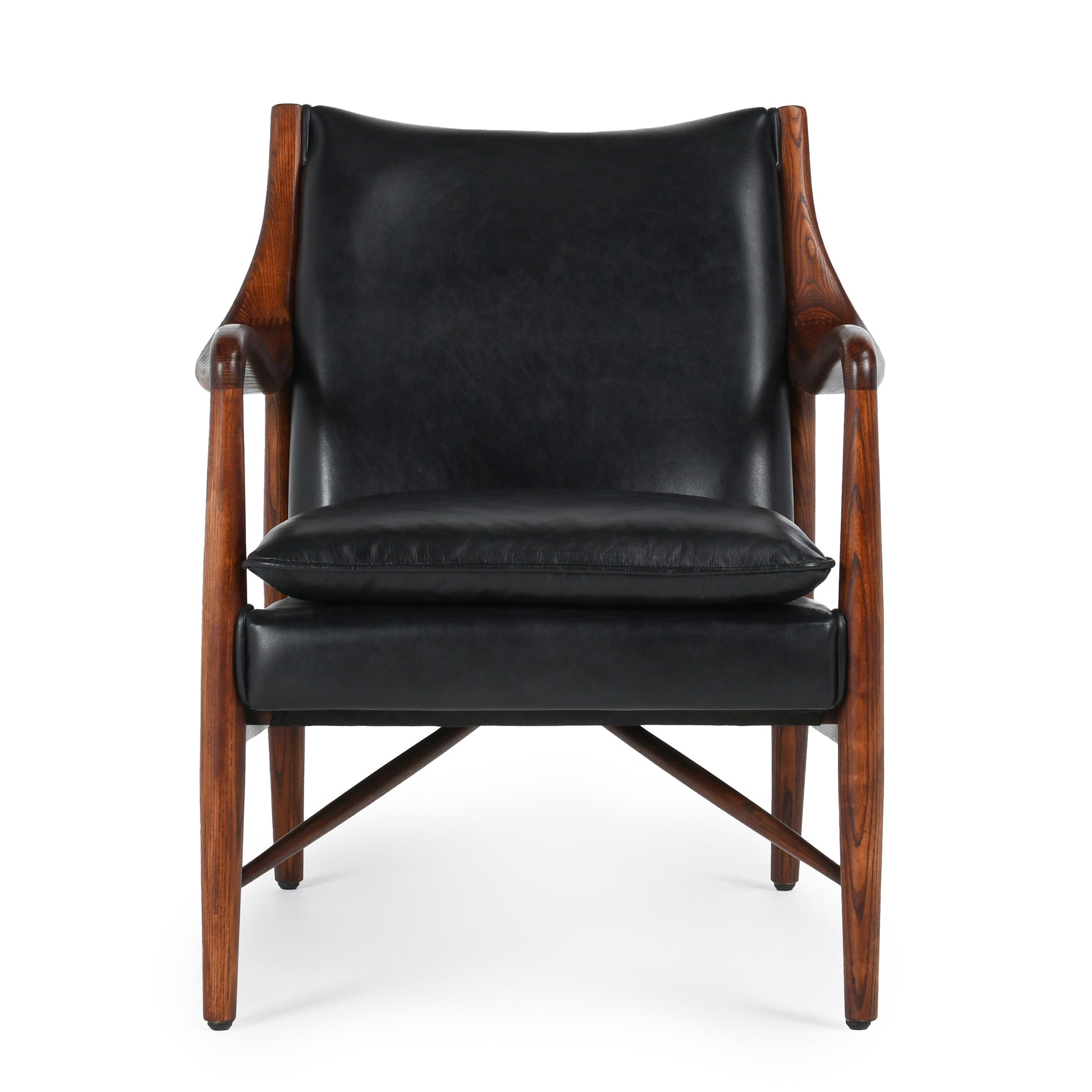 Holland Chair in black front view