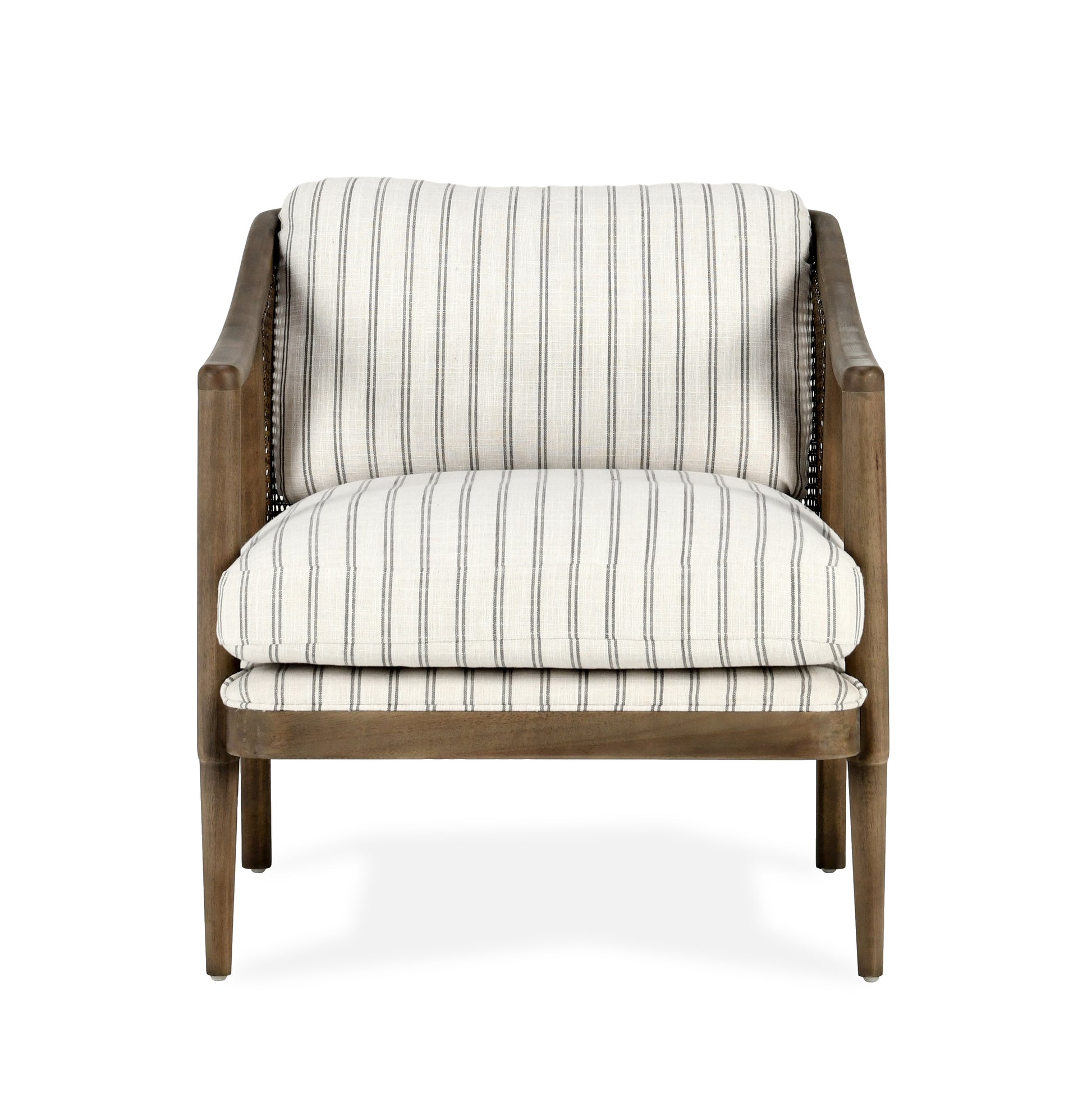 Hollis Striped Accent Chair front view