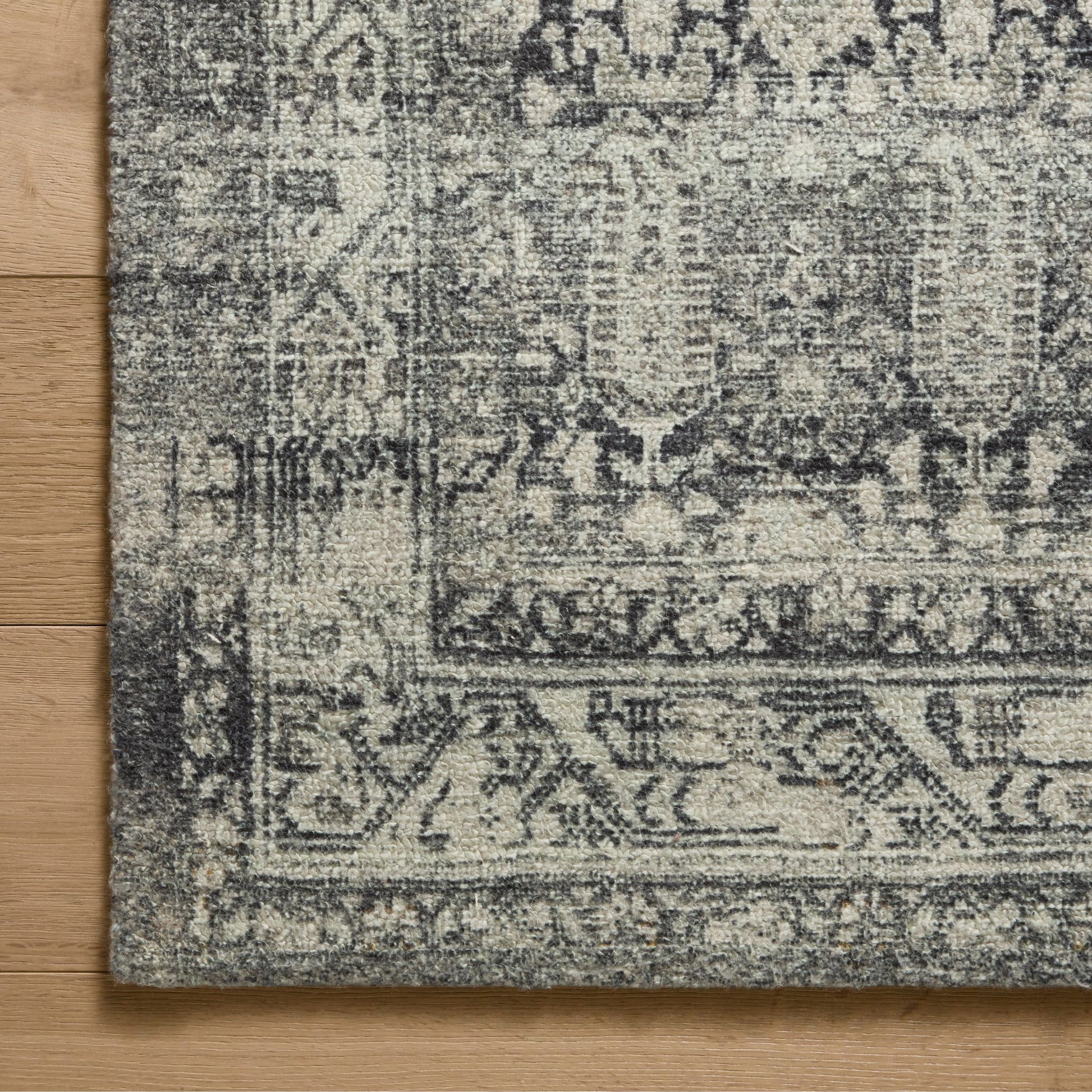 Wimberly Granite Cream Rug corner shown from above