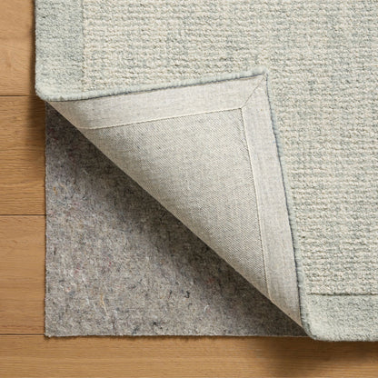 Henley Ivory Spa Rug corner shown flipped up