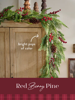 foraged red berry pine collection