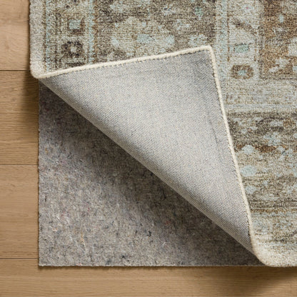 Wimberly Earth Multi Rug corner flipped up