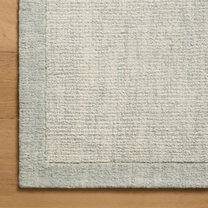 Henley Ivory Spa Rug corner up close