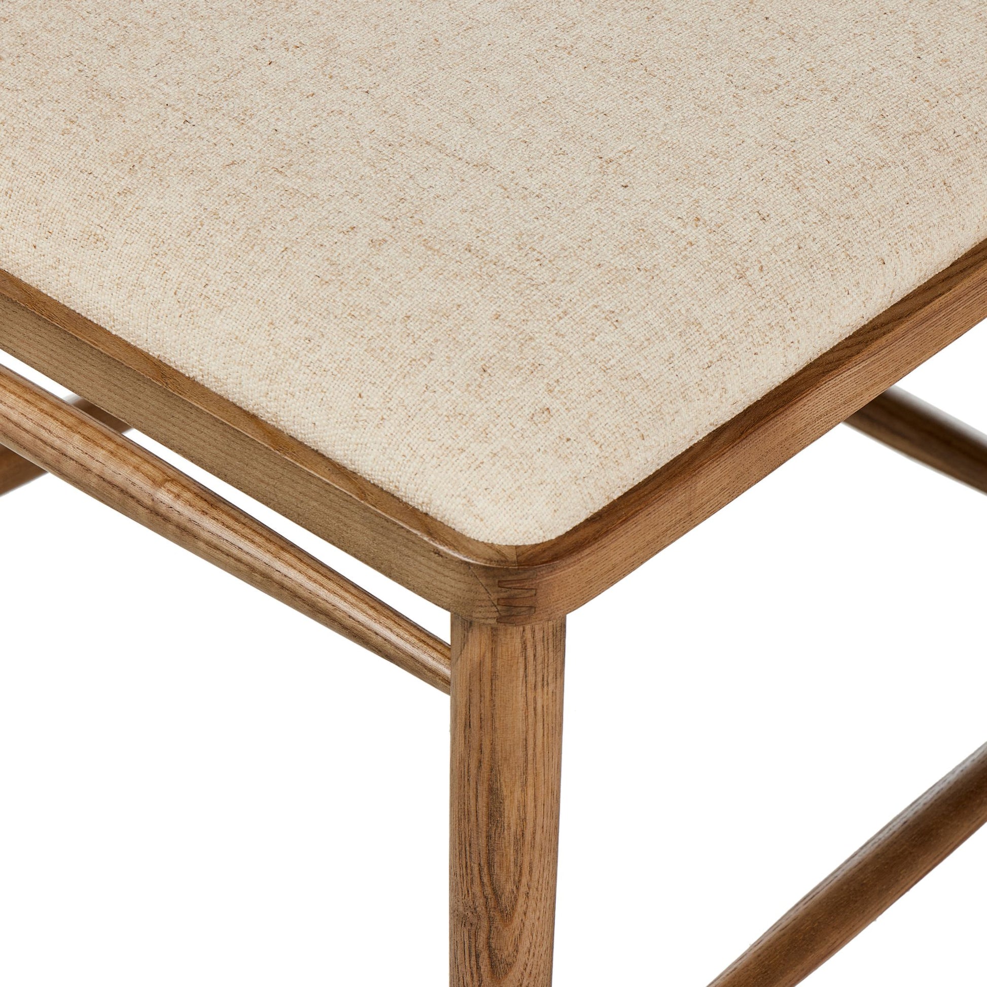  Natural Foster Dining Chair seat up close