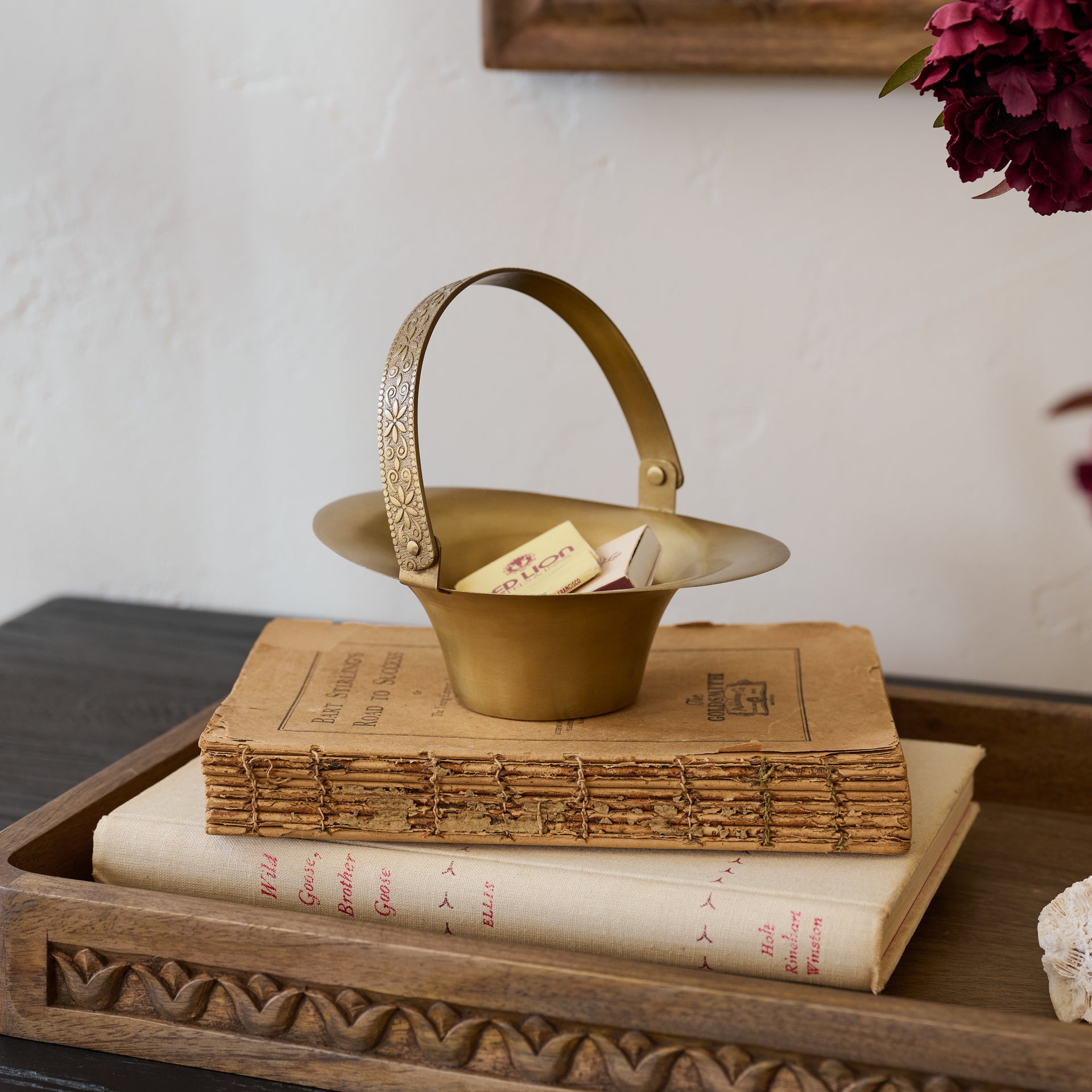 Etched Brass Trinket Dish