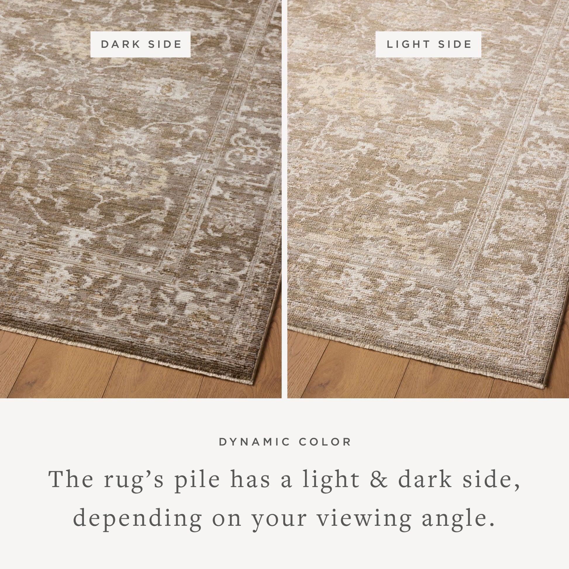 Pace Bark Natural Rug viewing angle