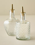 Vintage-Inspired Etched Glass Bottles
