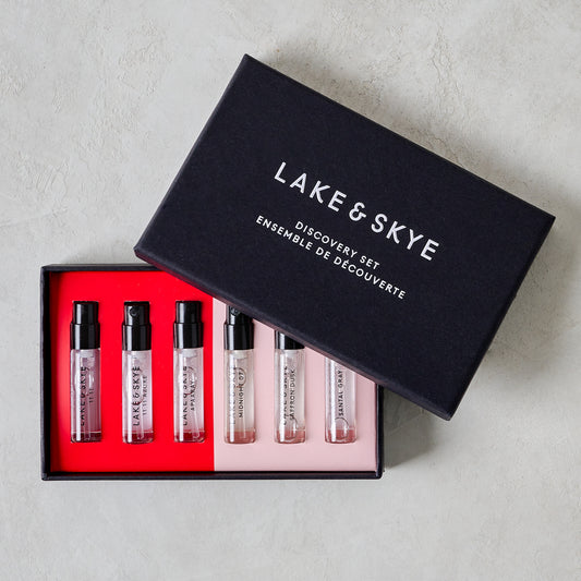 Lake & Skye 6 Scent Discovery Set shown in box