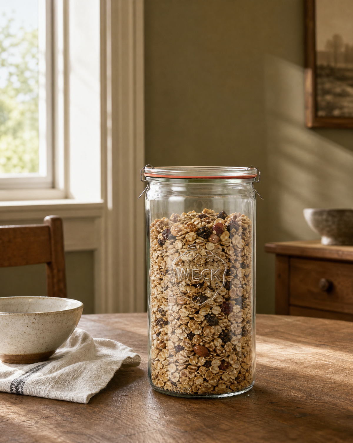 Weck 974 1 1/2 L Cylindrical Jar-AI gen