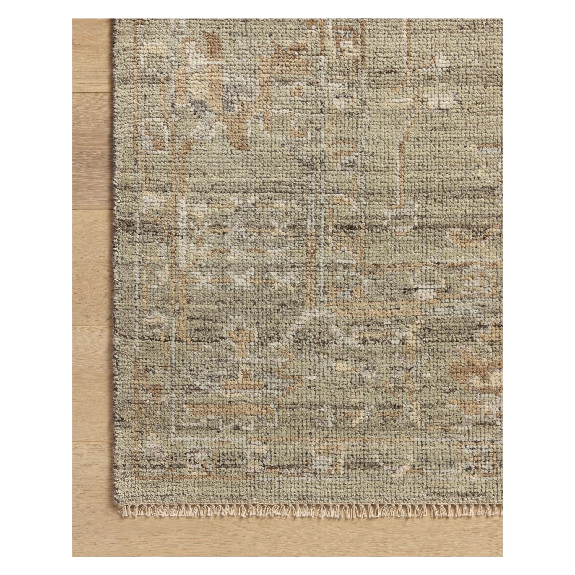 Abigail Green Multi Rug corner