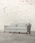 Alfie 87" Bench Sofa with Brass Casters