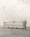 Alfie 87" Sofa with Brass Casters