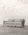 Alfie 87" Sofa with Brass Casters