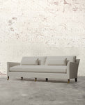 Alfie 97" Bench Sofa with Brass Casters