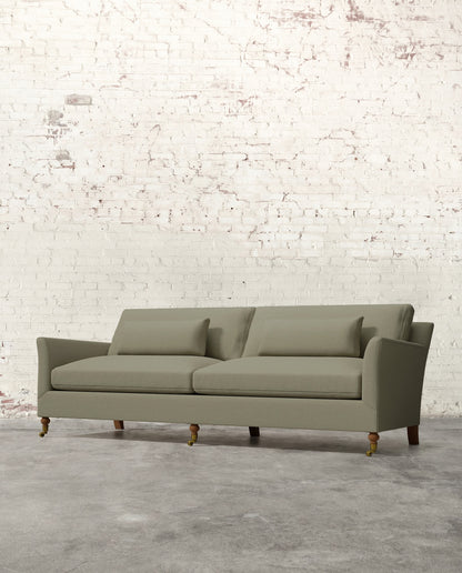 Alfie 97" Sofa with Brass Casters