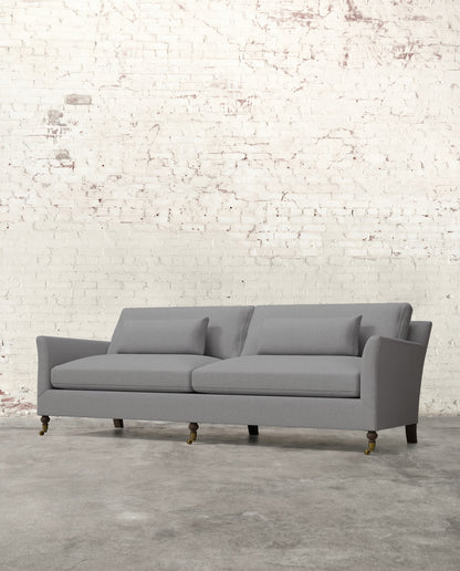 Alfie 97" Sofa with Brass Casters