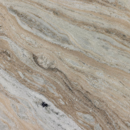 August Coffee Table in Textured White matte  close up